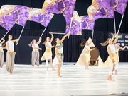 Color Guard & Percussion in Oosterheem